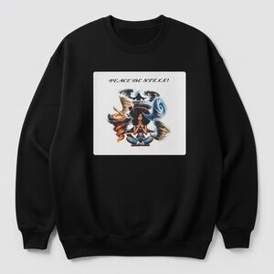 Black Graphic Women's Crewneck Sweater